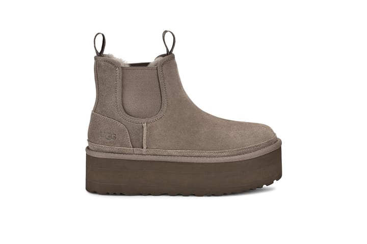 UGG W Neumel Platform Chelsea グレー 7 Q Shoes – Neumel platform chelsea ankle boots